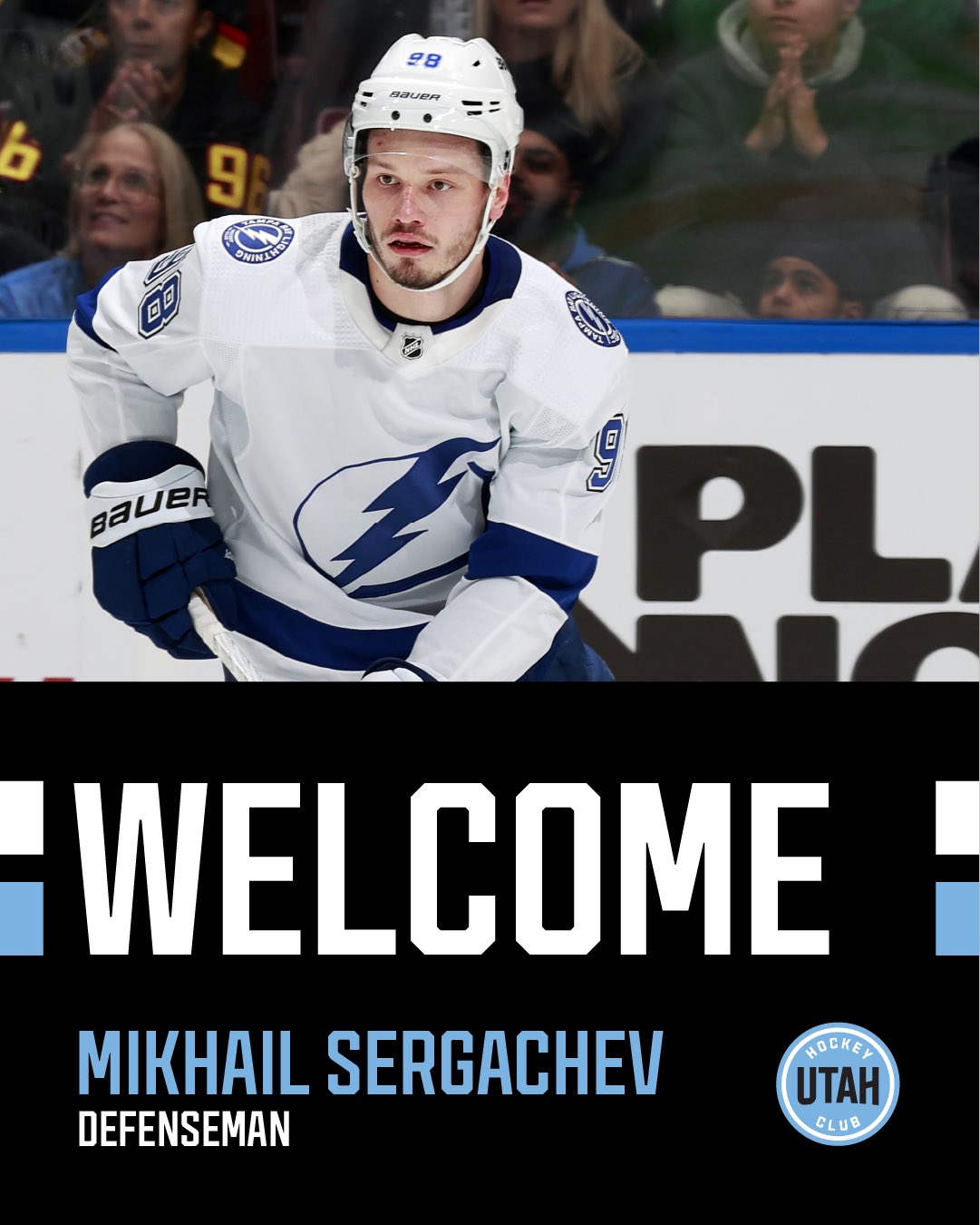 Utah Acquires Mikhail Sergachev from Tampa Bay