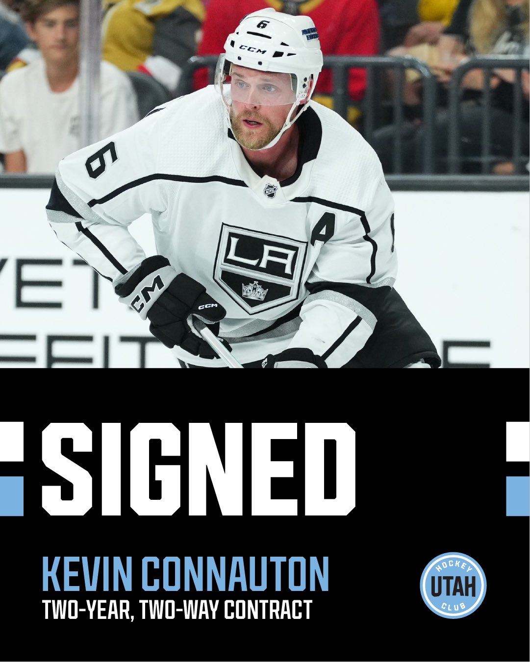 Utah Signs Kevin Connauton to Two-Year, Two-Way Contract