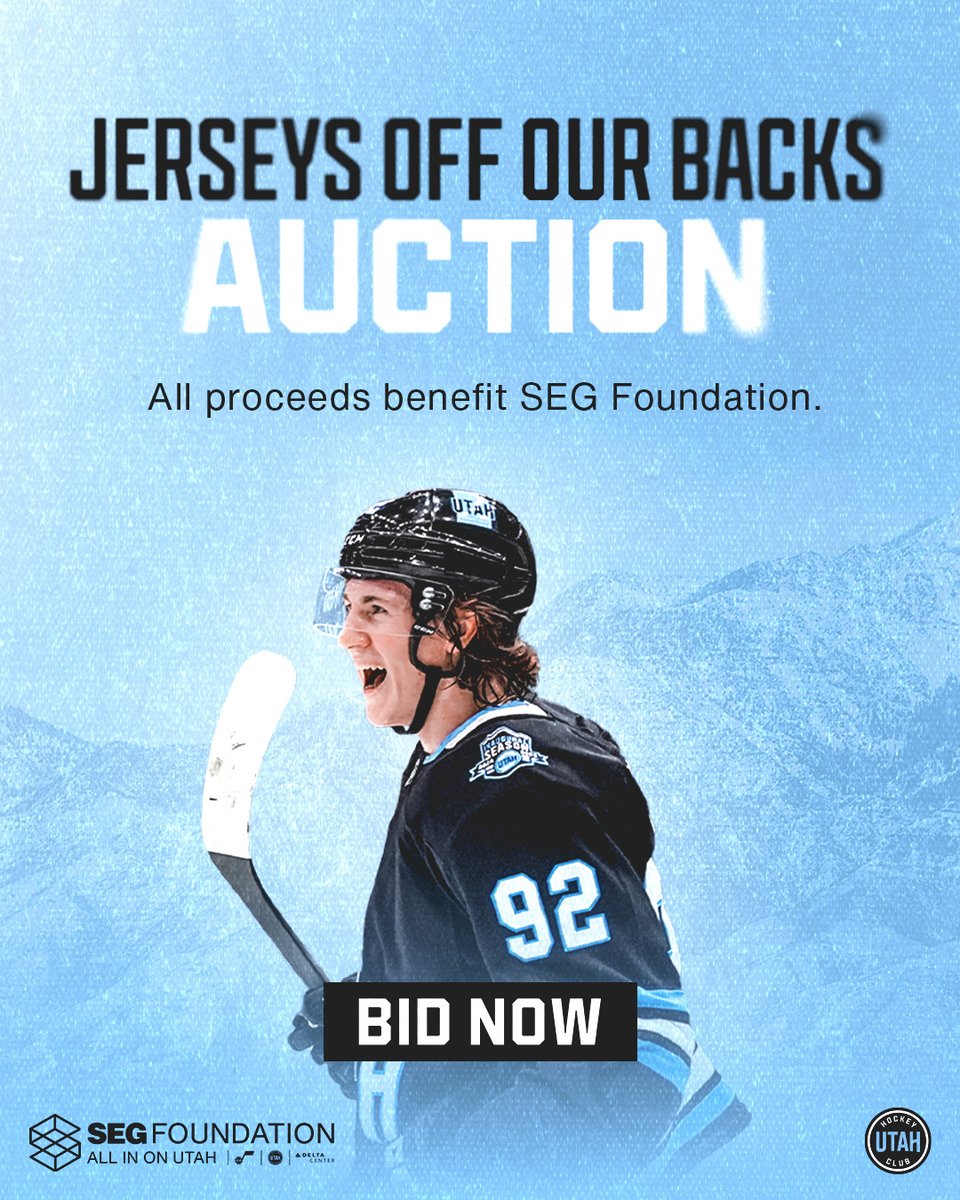 Utah to Auction Inaugural Season Game-Worn Jerseys