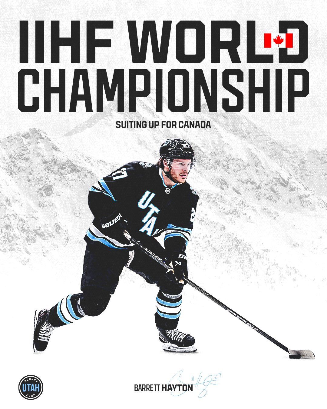 Barrett Hayton to Represent Canada at 2025 IIHF World Championship