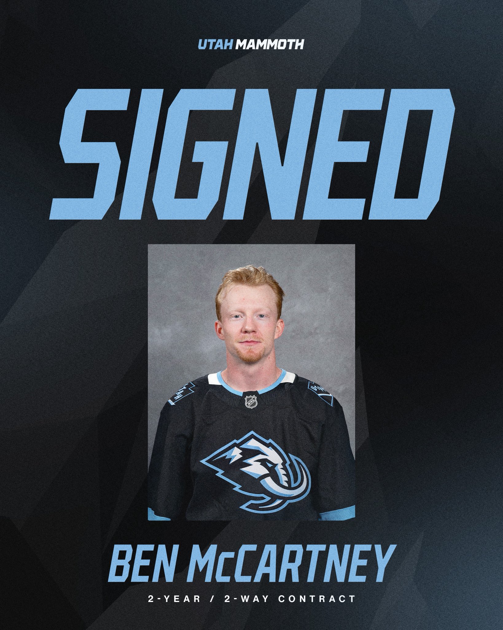 Utah Signs Ben McCartney to Two-Year, Two-Way Contract