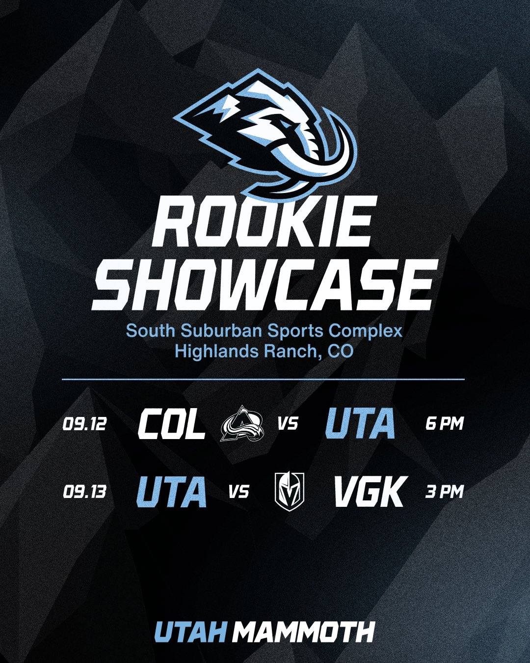 Utah Mammoth to Participate in 2025 Rookie Showcase