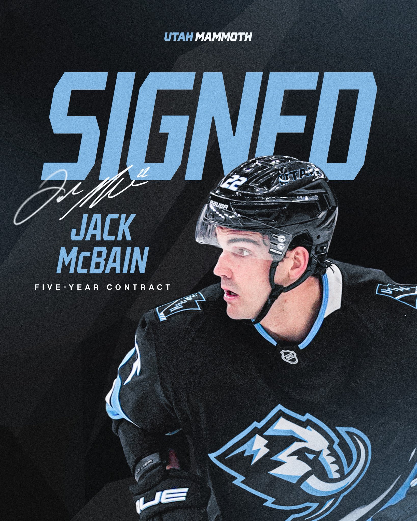 Utah Signs Jack McBain to Five-Year Contract