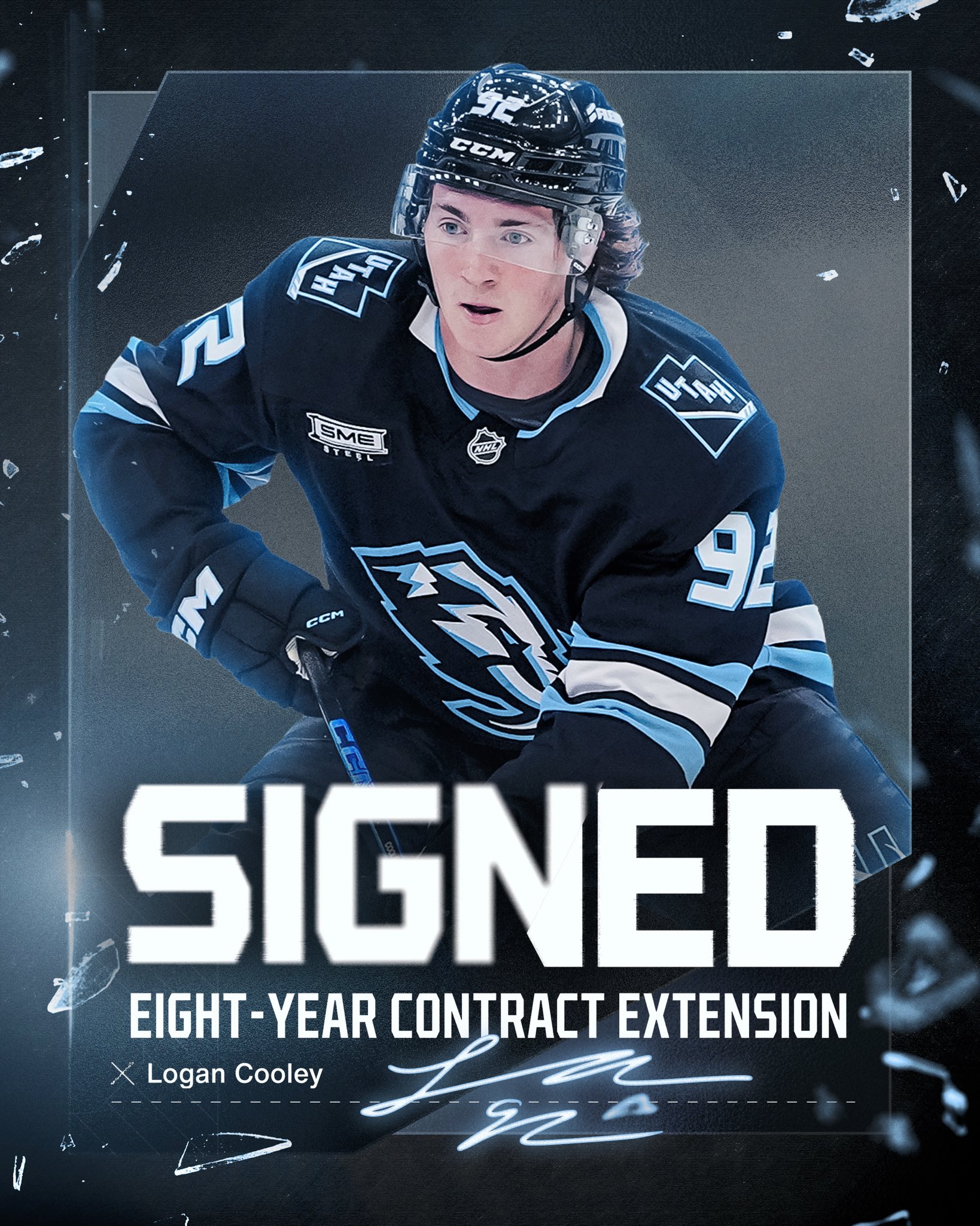 Utah Mammoth Sign Forward Logan Cooley to Eight-Year Extension