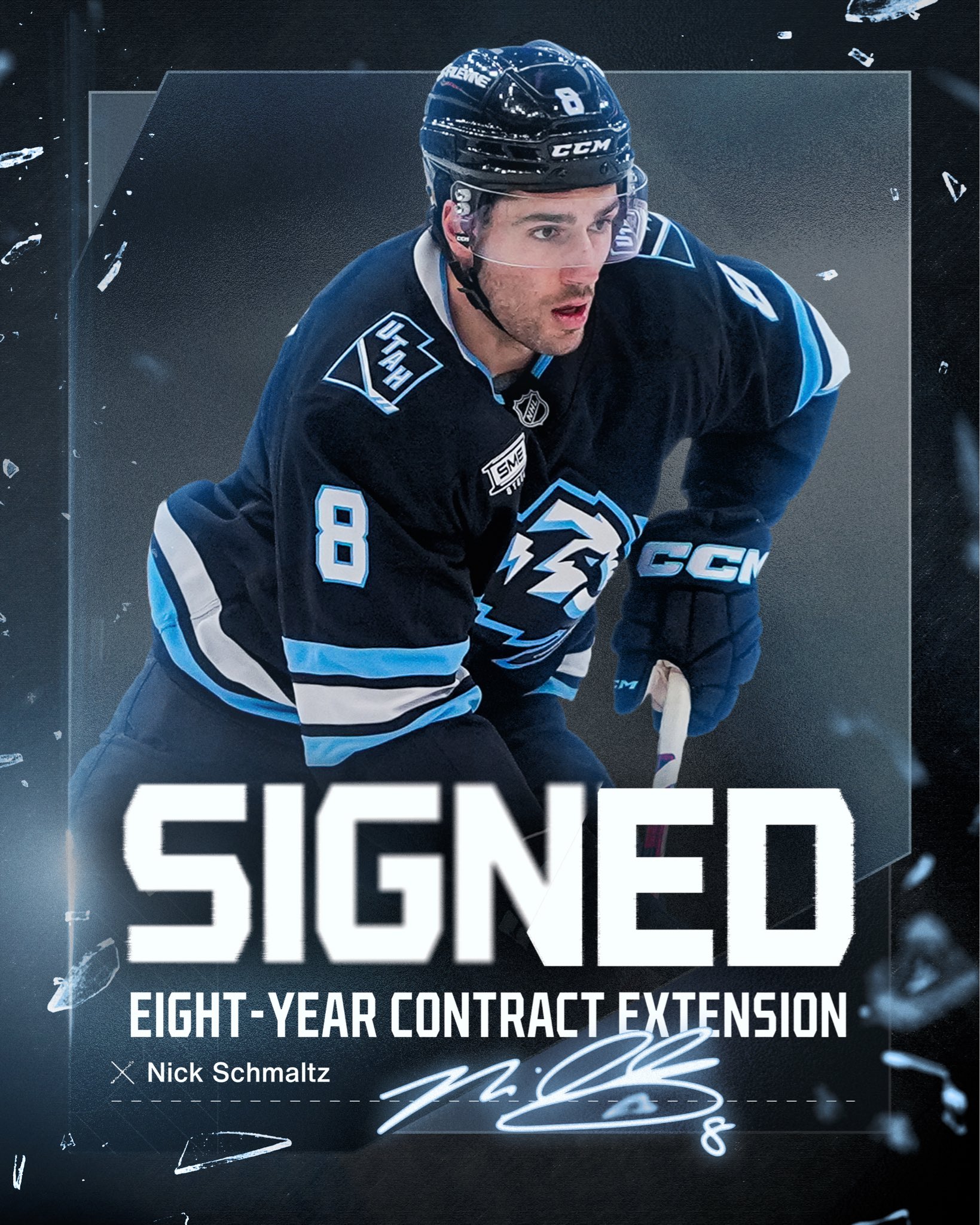 Utah Signs Nick Schmaltz to Eight-Year Extension