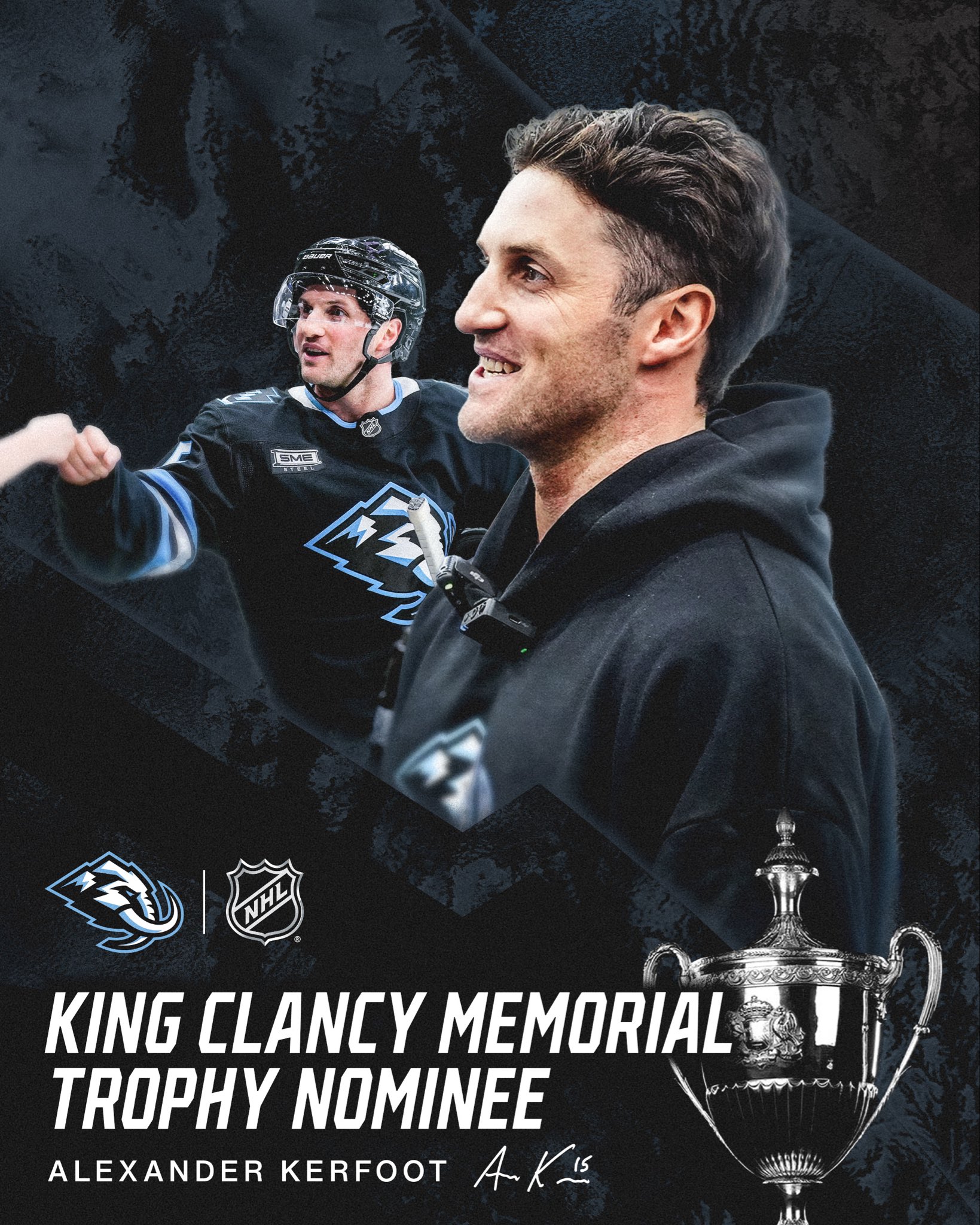 Alexander Kerfoot Nominated for the 2025-26 King Clancy Memorial Trophy